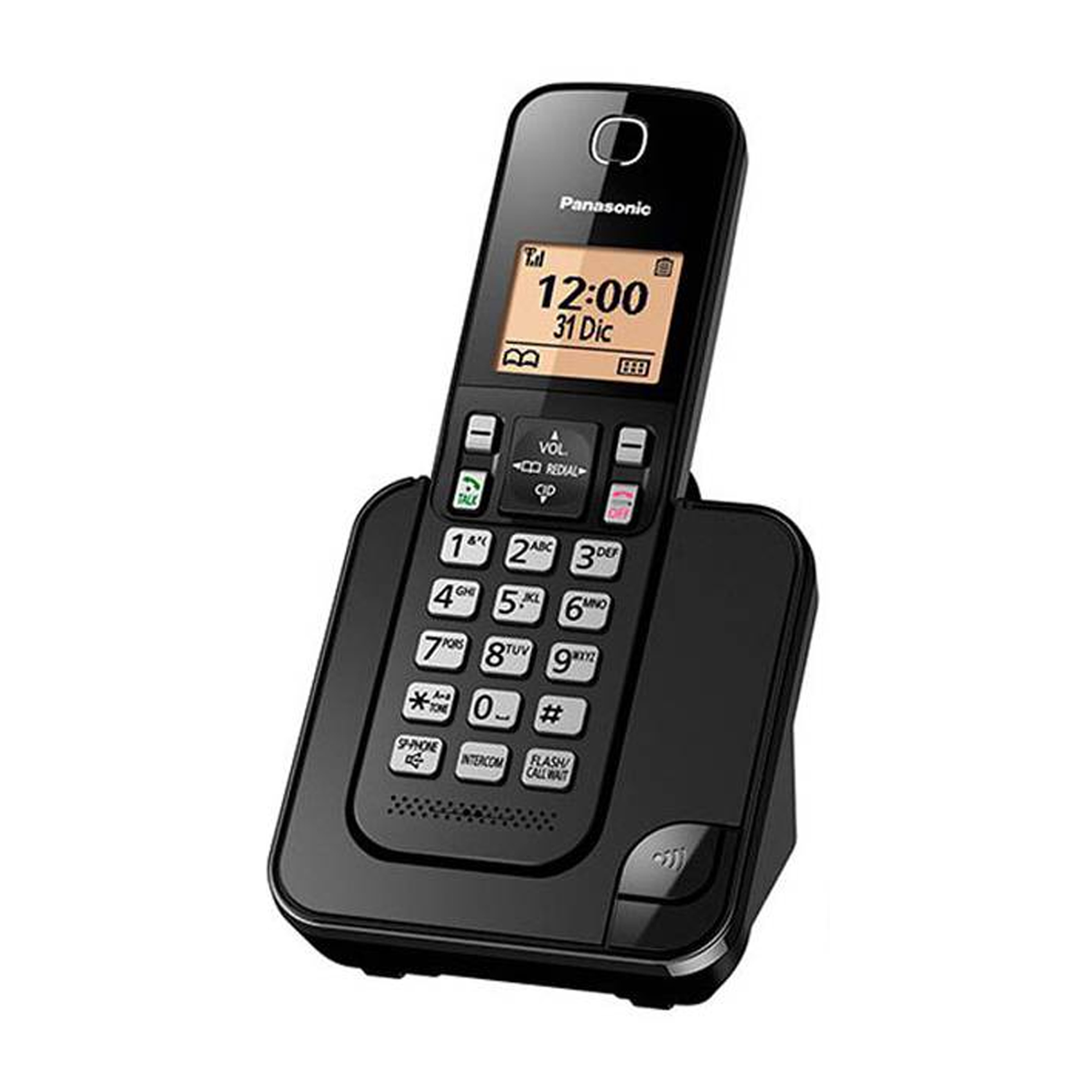 Mejor Contorno Puntuación Teléfono Inalámbrico Con 3 Auriculares Panasonic Kx-tgc353 - ShopIT